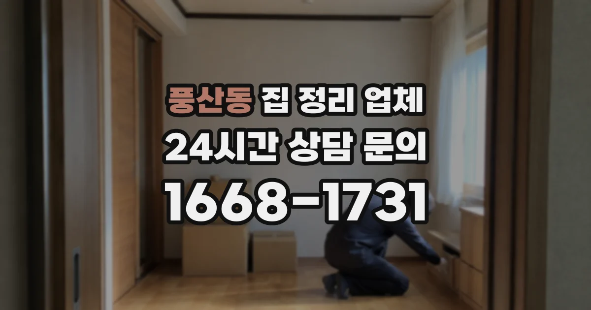 풍산동 집 정리 업체