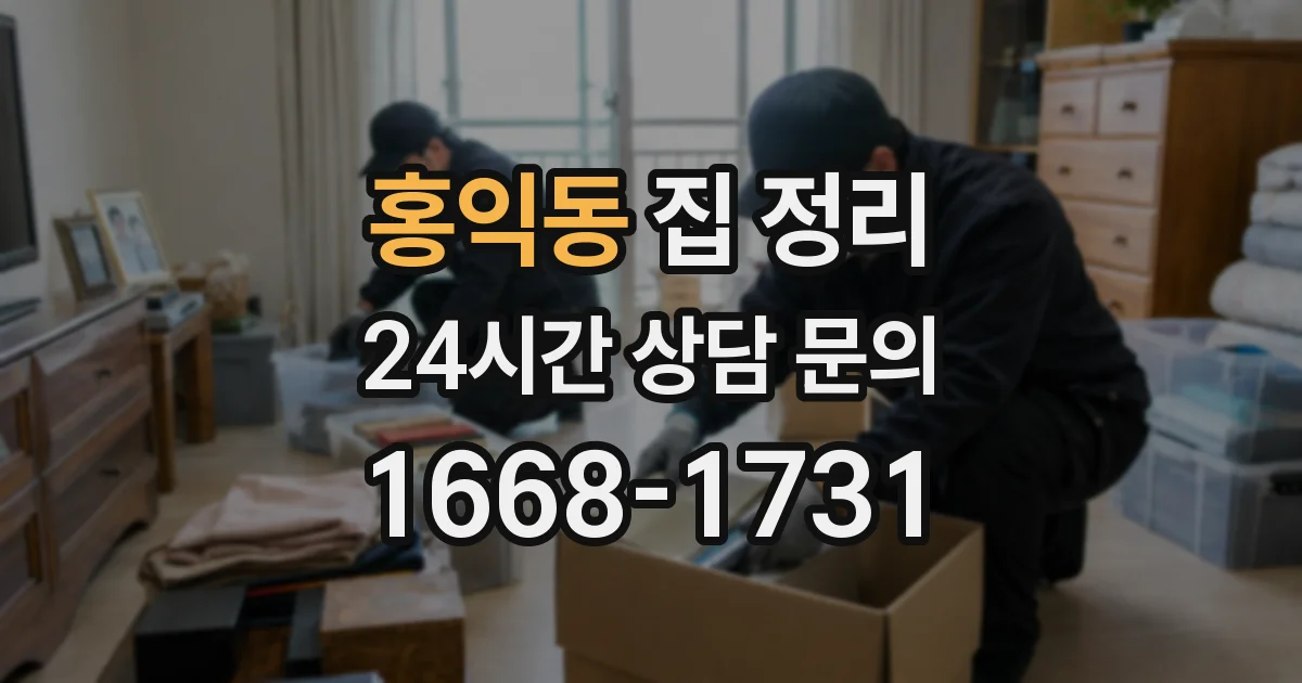 홍익동 집 정리