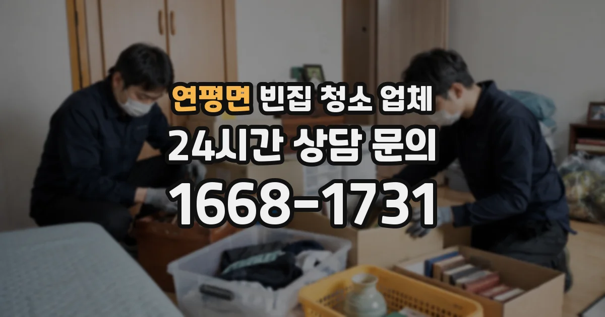 연평면 빈집 청소 업체