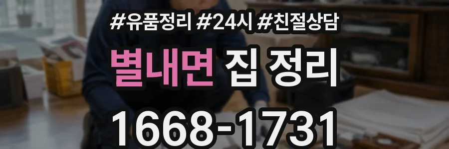 별내면 집 정리