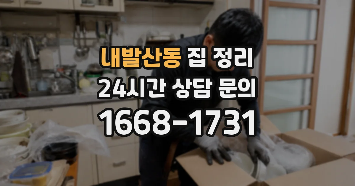 내발산동 집 정리