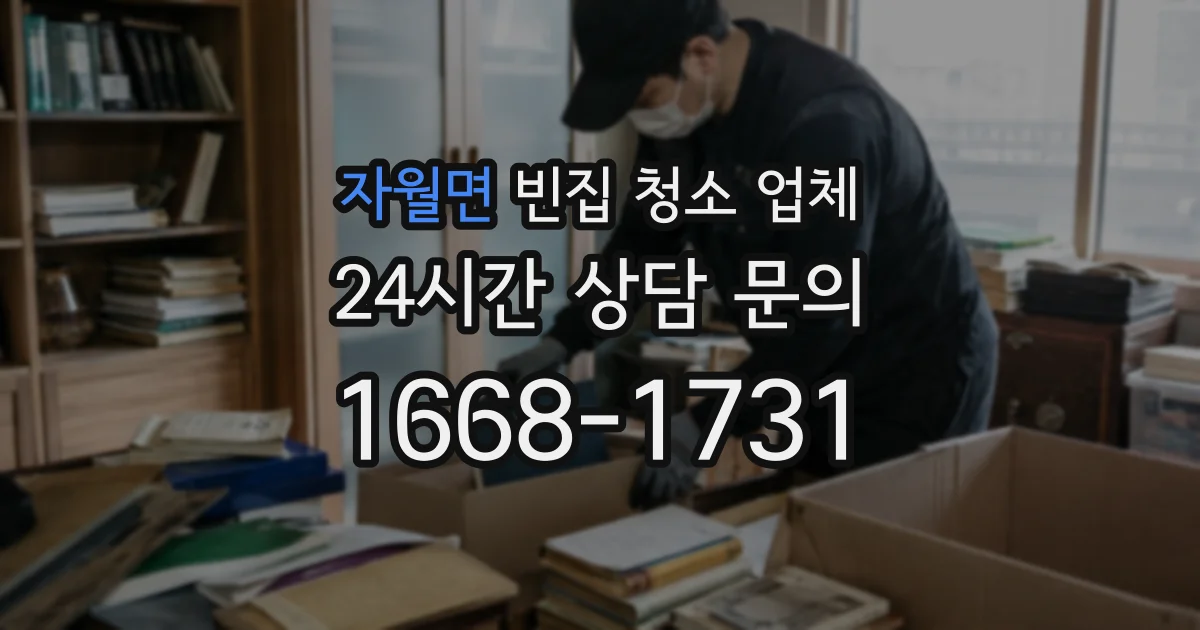 자월면 빈집 청소 업체