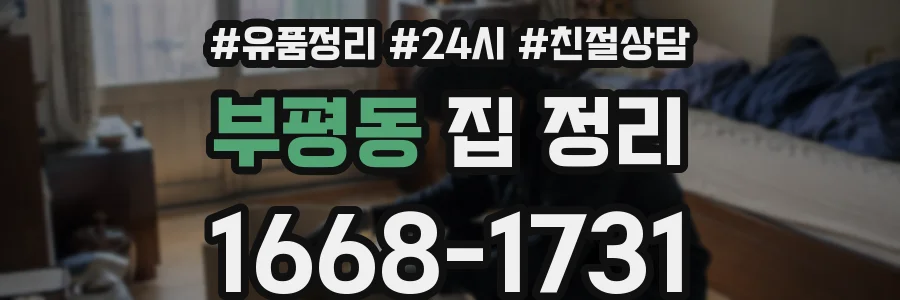 부평동 집 정리