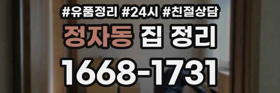 정자동 집 정리