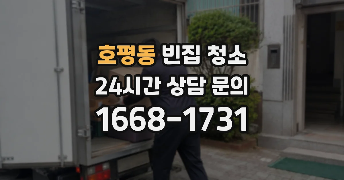 호평동 빈집 청소