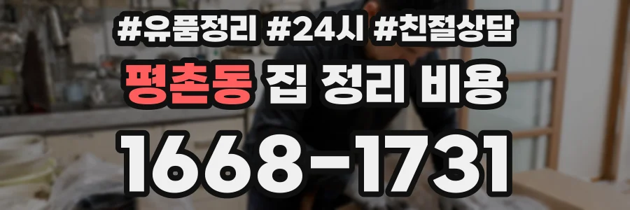 평촌동 집 정리 비용