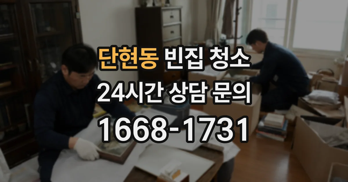 단현동 빈집 청소