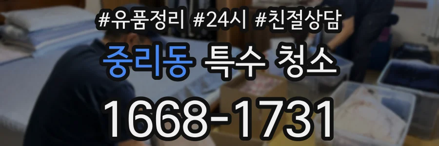 중리동 특수 청소