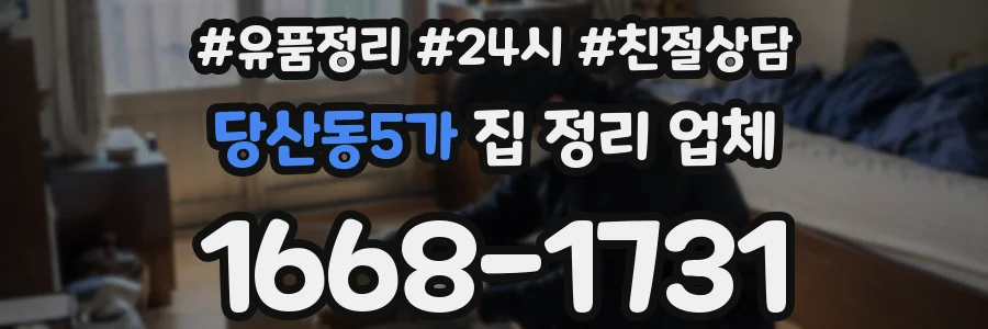 당산동5가 집 정리 업체