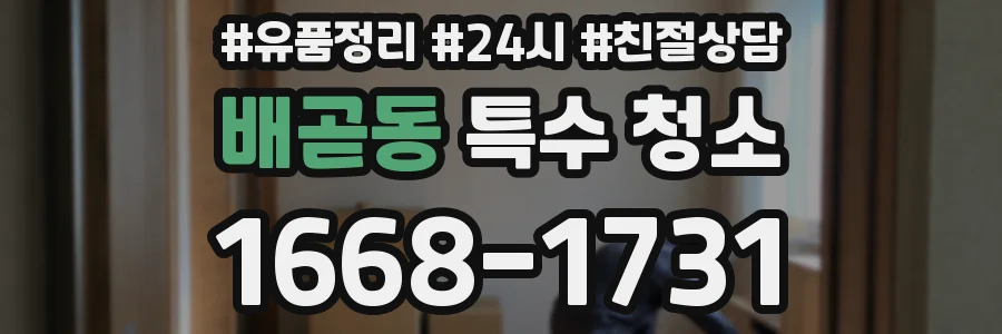 배곧동 특수 청소