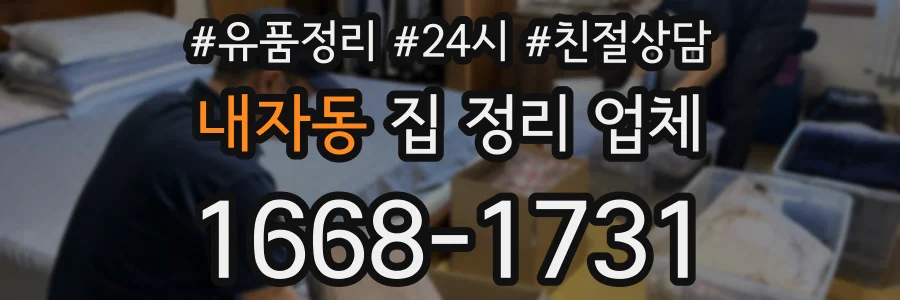 내자동 집 정리 업체