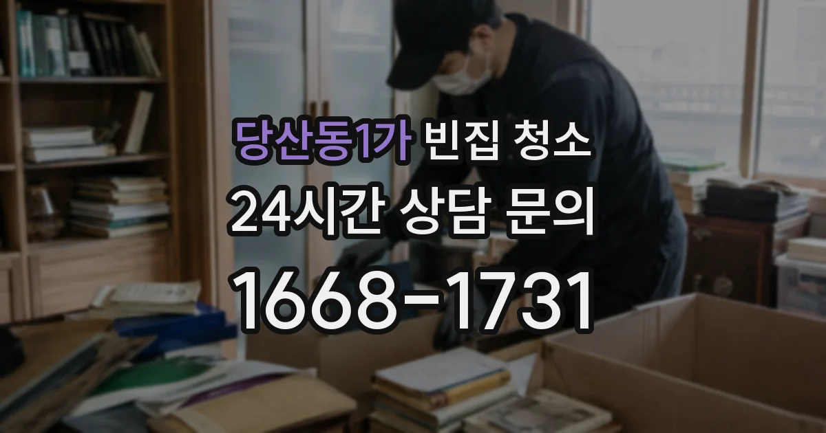 당산동1가 빈집 청소