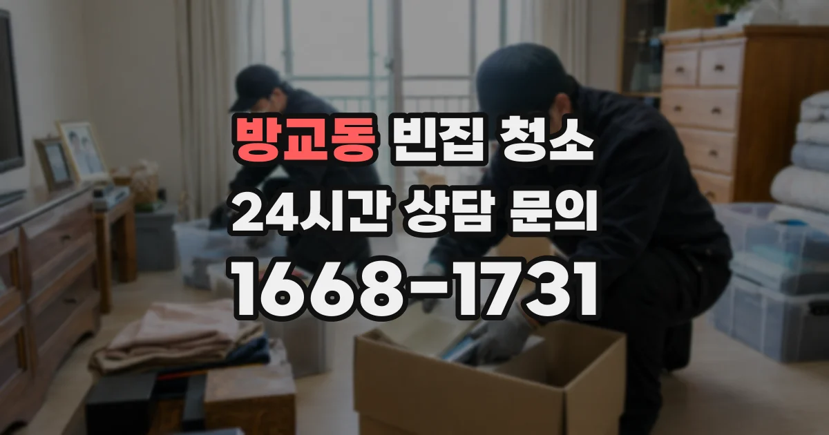 방교동 빈집 청소