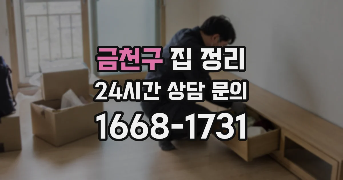 금천구 집 정리