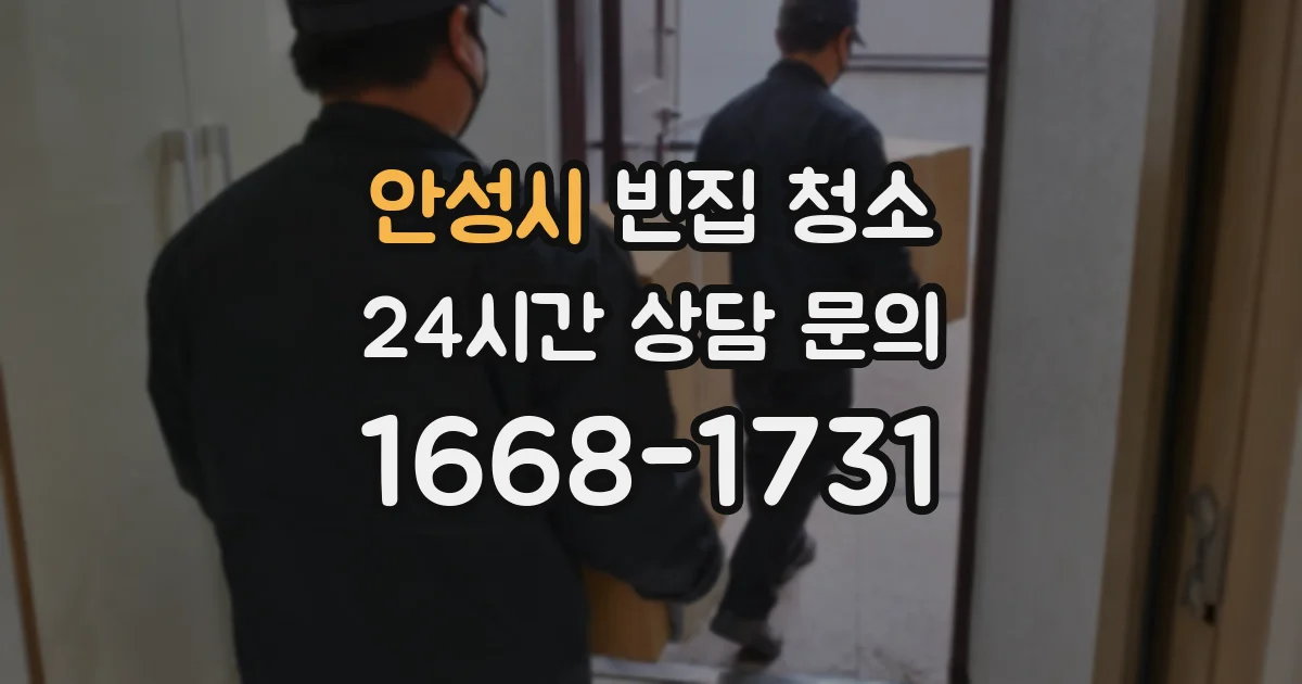 안성시 빈집 청소