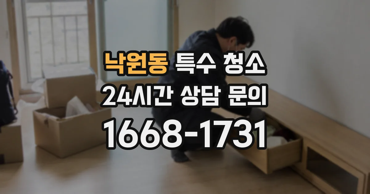 낙원동 특수 청소