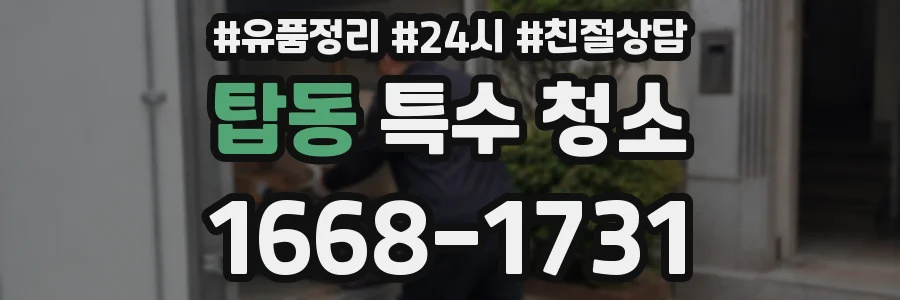 탑동 특수 청소