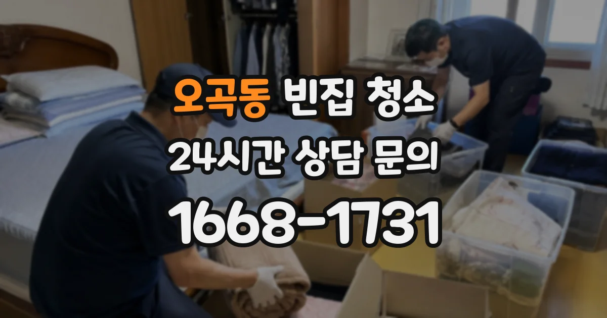 오곡동 빈집 청소