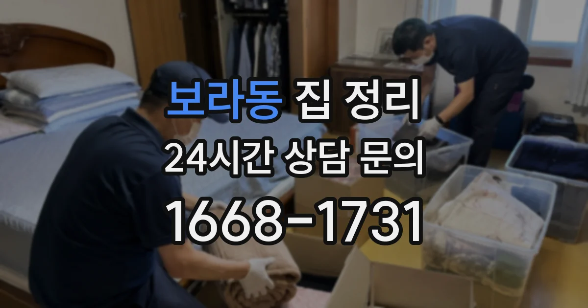 보라동 집 정리