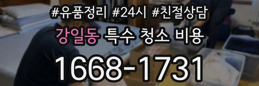 강일동 특수 청소 비용
