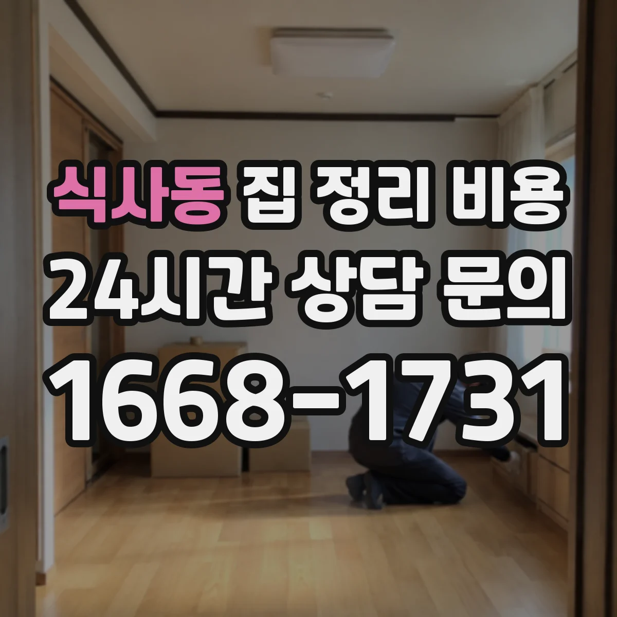 식사동 집 정리 비용