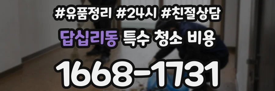 답십리동 특수 청소 비용