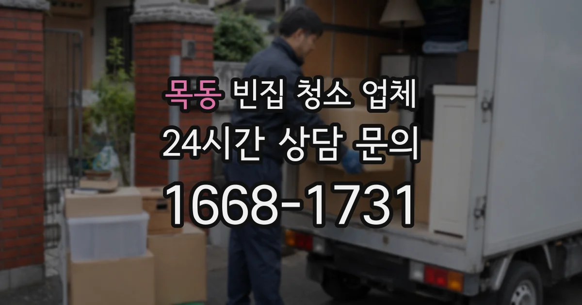 목동 빈집 청소 업체
