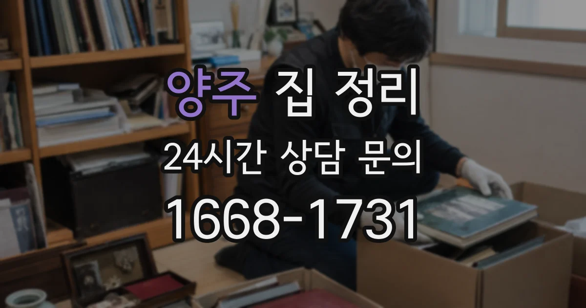 양주 집 정리