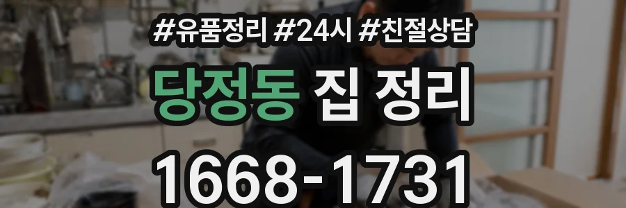 당정동 집 정리