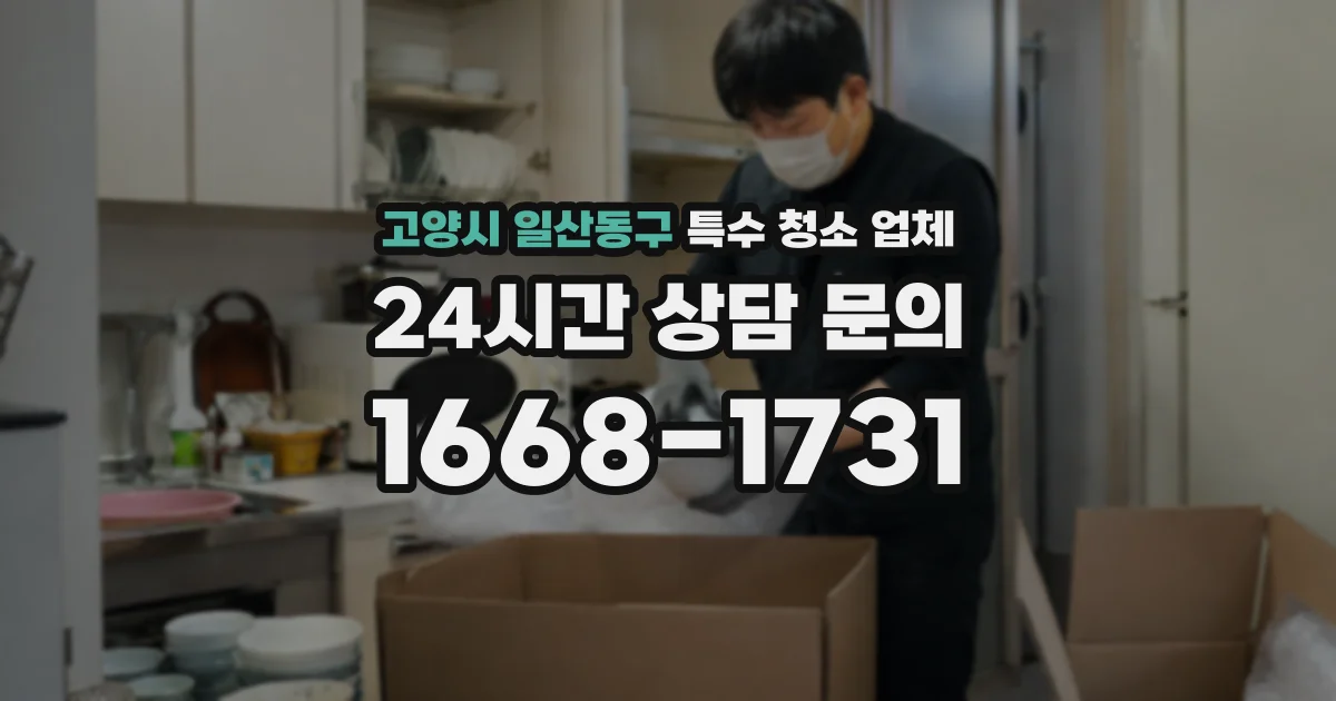 고양시 일산동구 특수 청소 업체