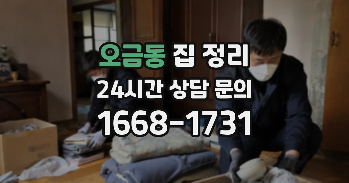 오금동 집 정리