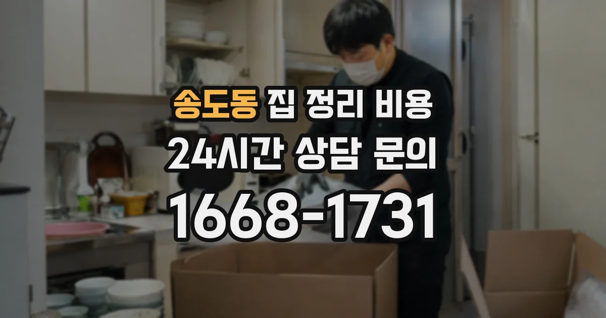 송도동 집 정리 비용