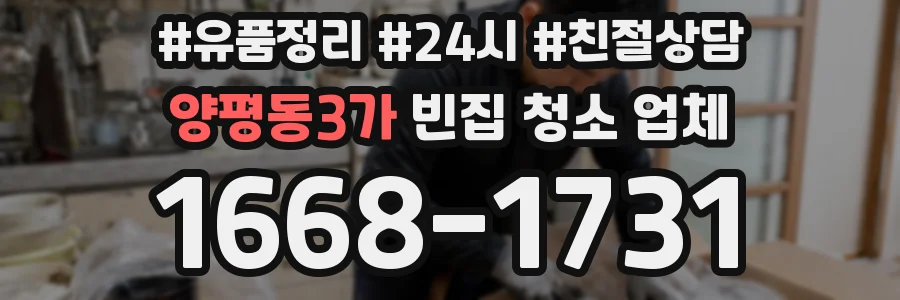 양평동3가 빈집 청소 업체