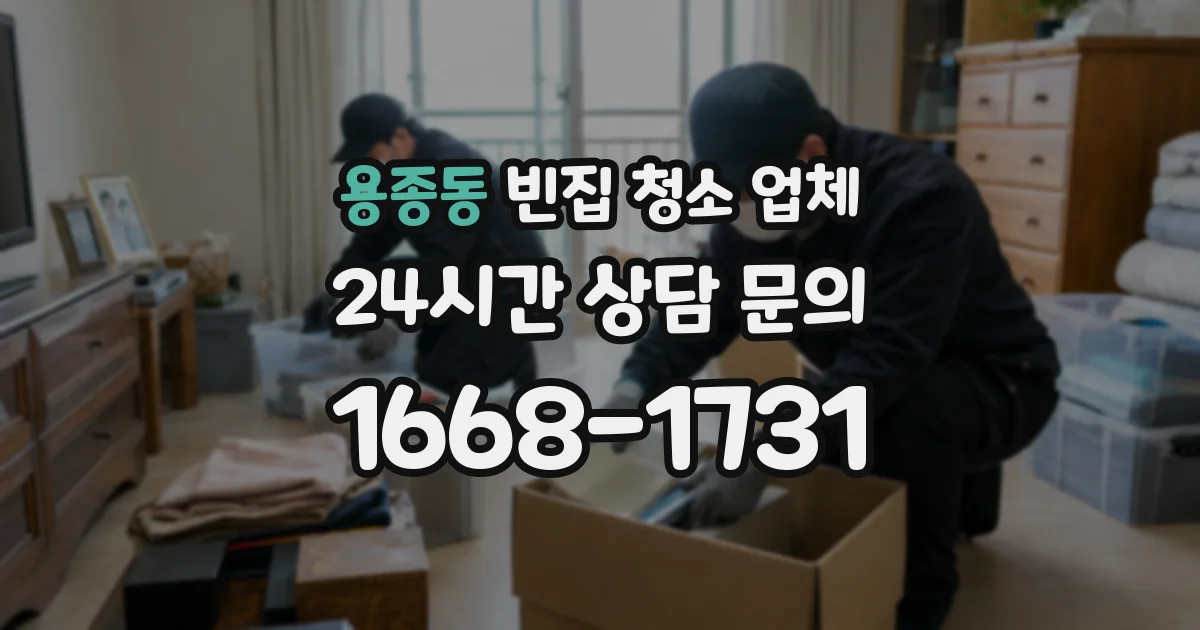 용종동 빈집 청소 업체