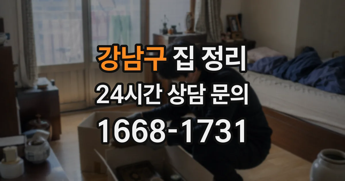 강남구 집 정리