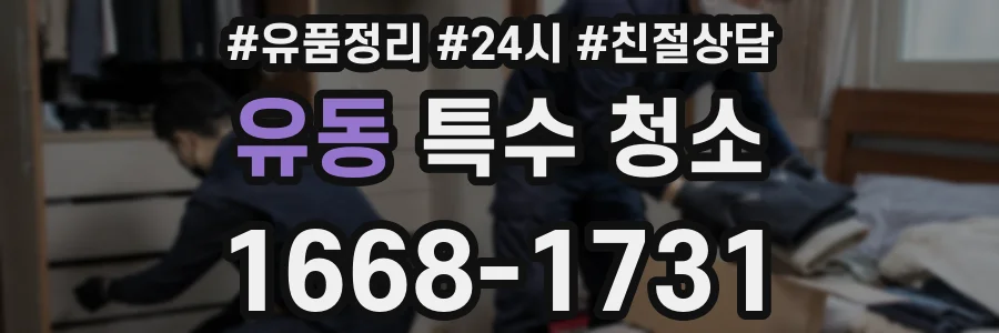 유동 특수 청소