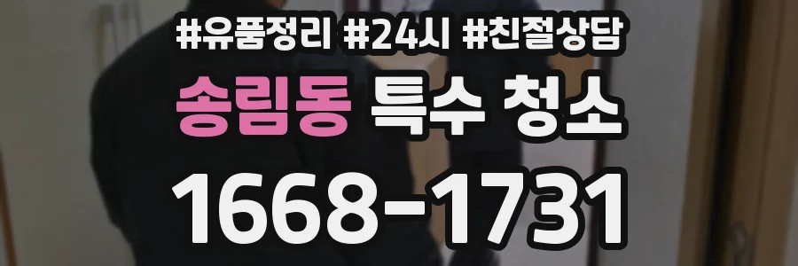 송림동 특수 청소