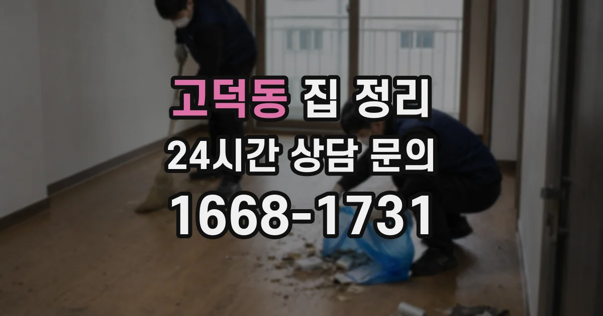 고덕동 집 정리