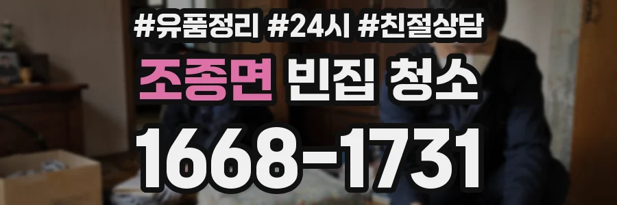 조종면 빈집 청소
