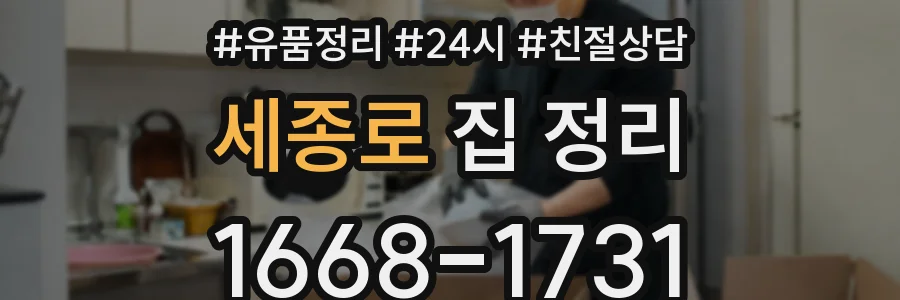 세종로 집 정리