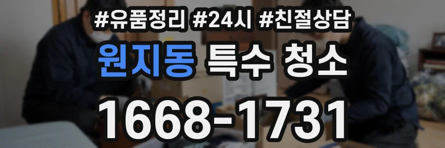 원지동 특수 청소