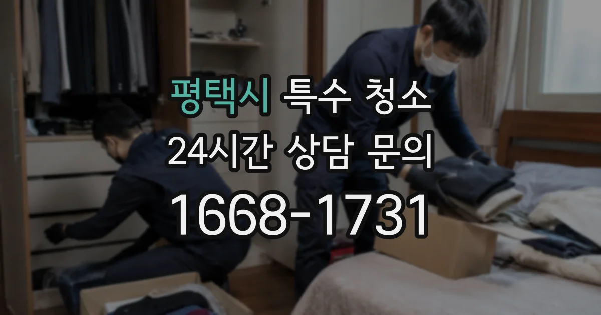 평택시 특수 청소