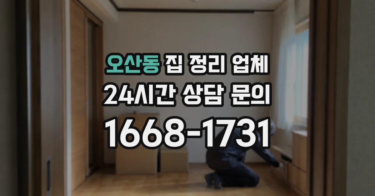 오산동 집 정리 업체