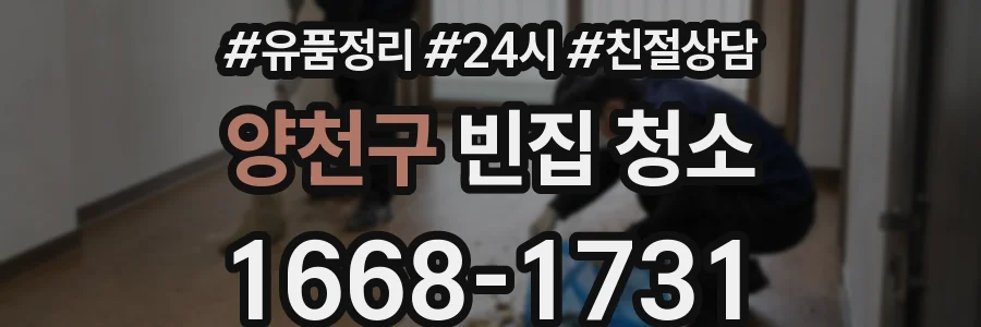 양천구 빈집 청소