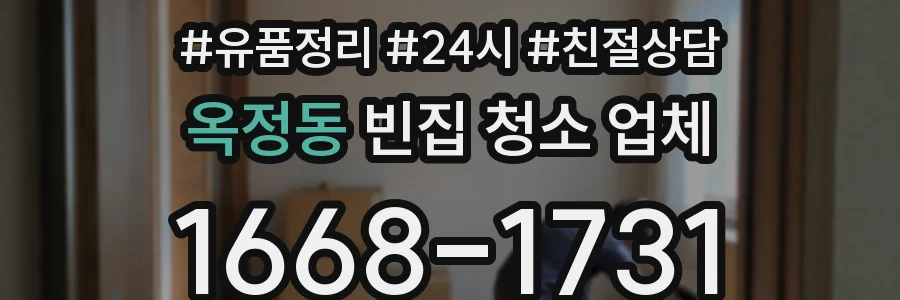 옥정동 빈집 청소 업체