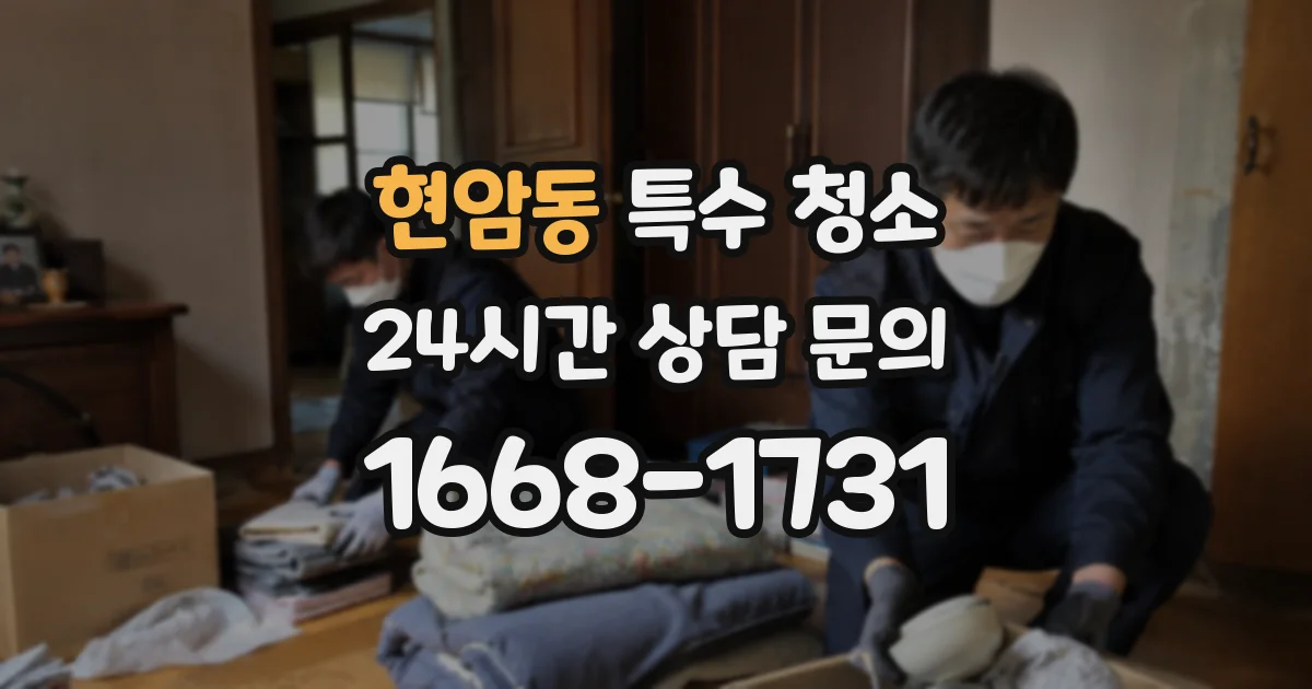 현암동 특수 청소