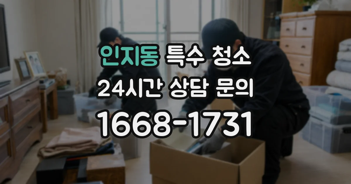 인지동 특수 청소