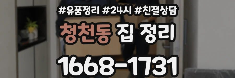 청천동 집 정리