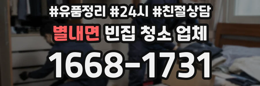 별내면 빈집 청소 업체