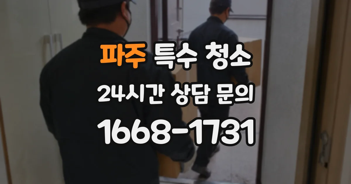 파주 특수 청소